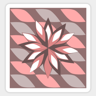 Pink and grey blossom Sticker